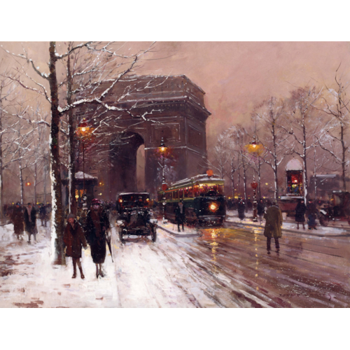 Arc de Triomphe, Paris, Winter